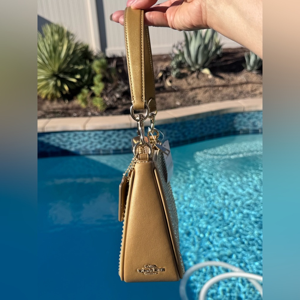 COACH Teri Mini Crossbody Bag decorated with crystals NEW - Picture 5 of 14